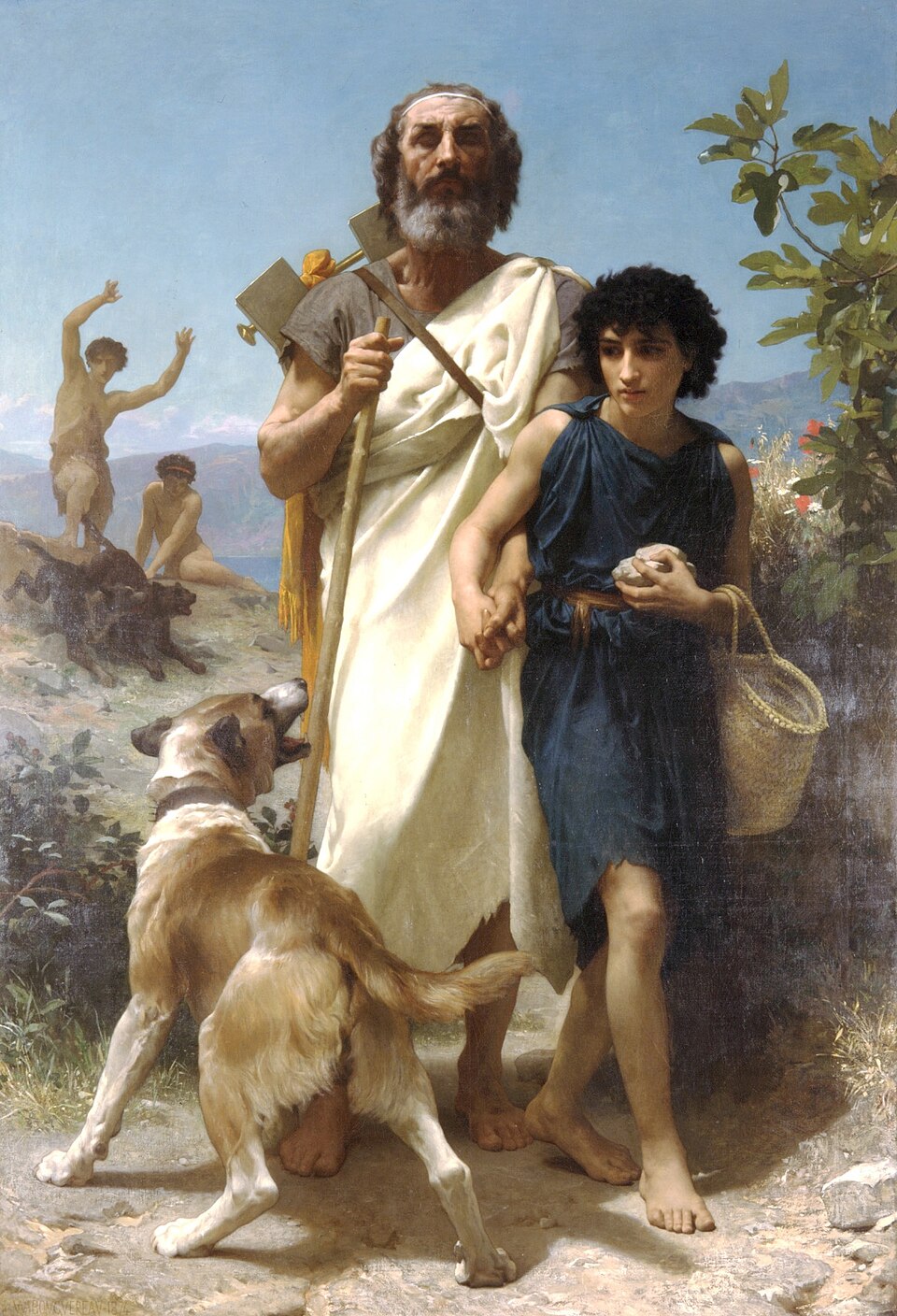Homer and His Guide by William-Adolphe Bouguereau
