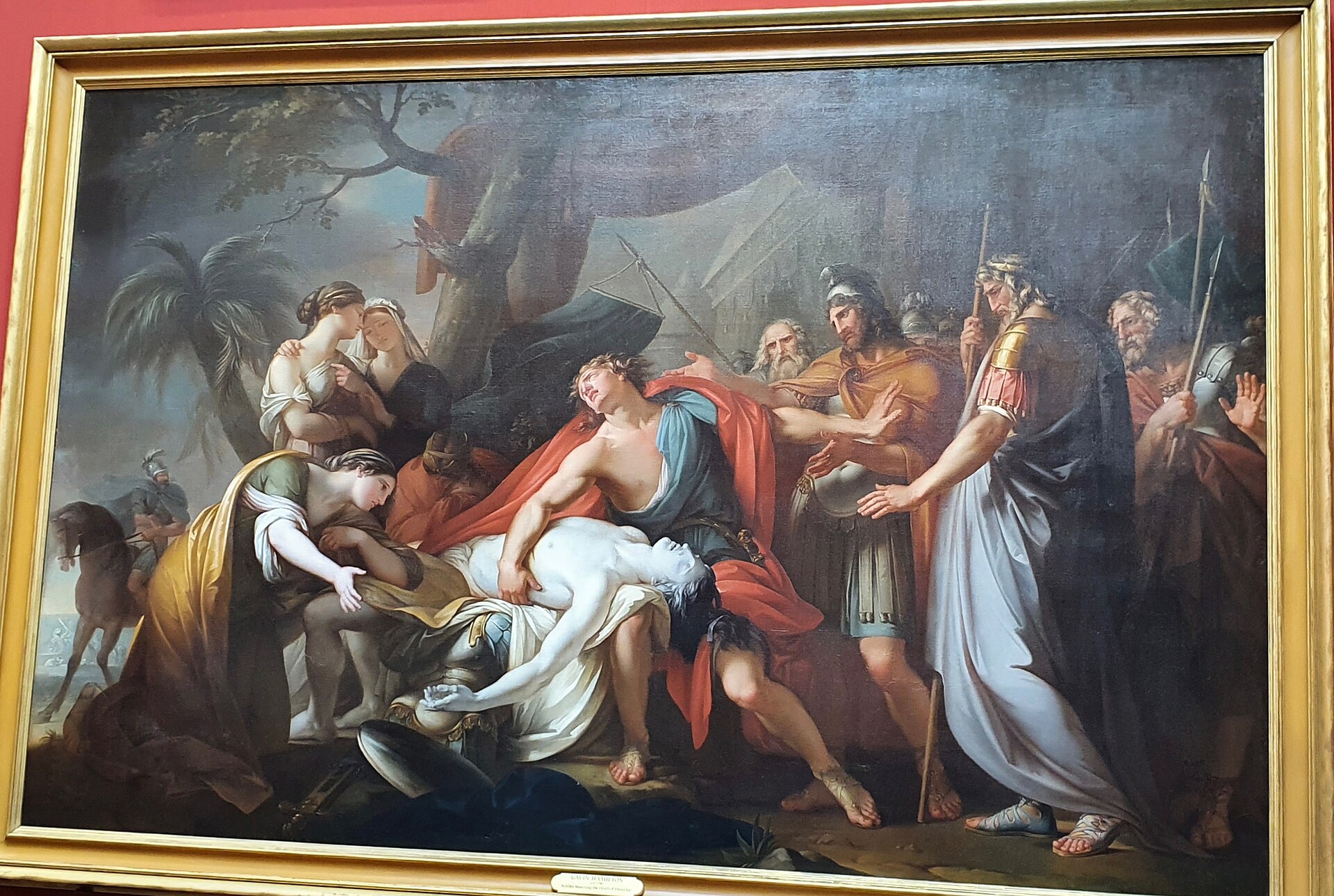 Achilles Lamenting the Death of Patroclus by Gavin Hamilton