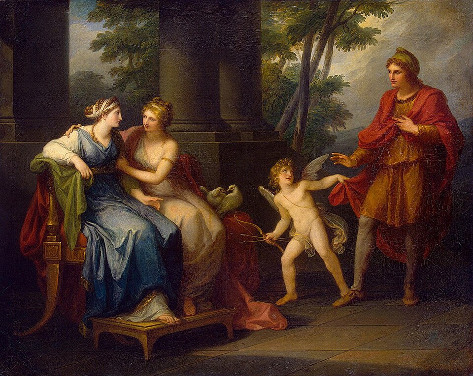 Venus Induces Helen to Love Paris by Angelica Kauffman