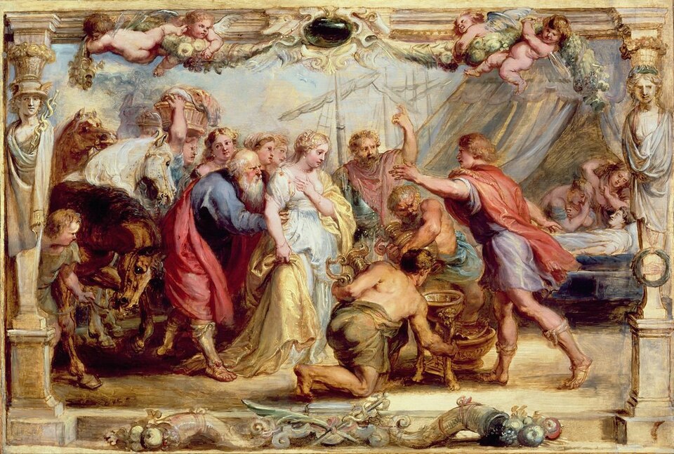 Briseis Restored to Achilles by Peter Paul Rubens