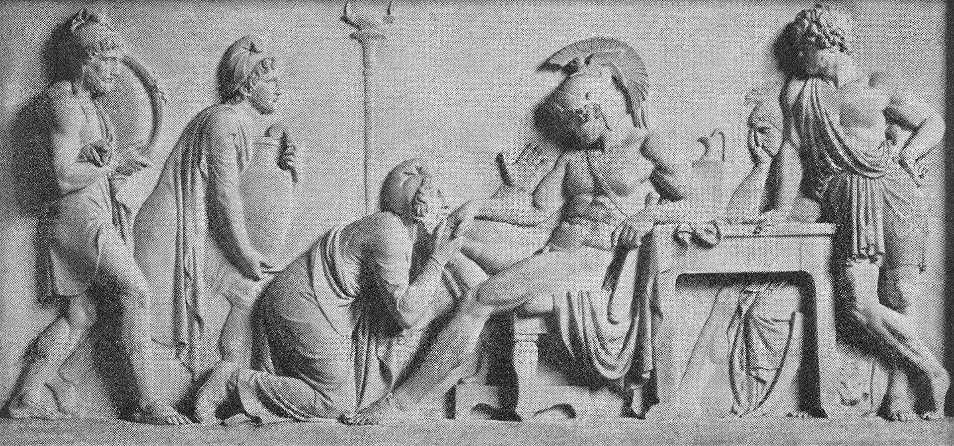 Priam Pleads with Achilles for Hector's Body by Bertel Thorvaldsen
