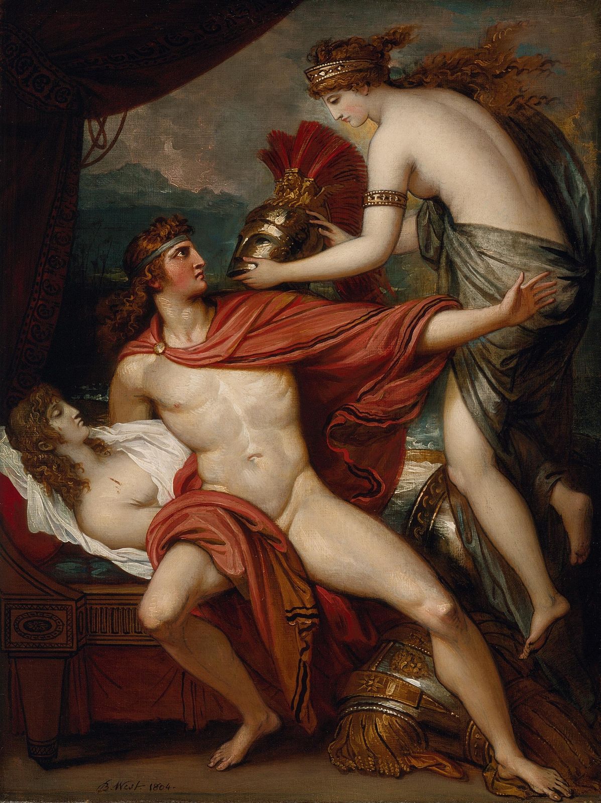 Thetis Bringing the Armour to Achilles by Benjamin West